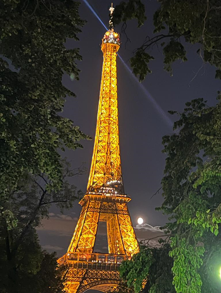 Eiffel Tower at night